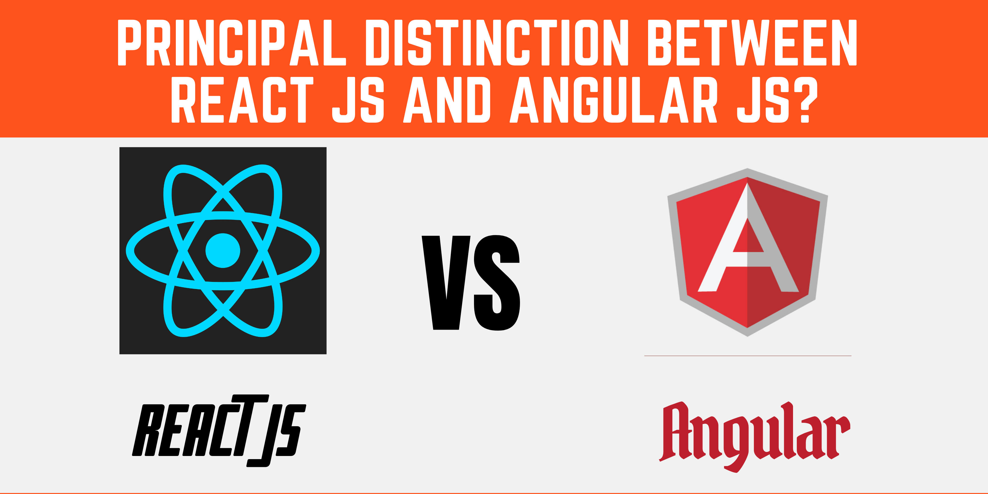 Principal Distinction Between React JS and Angular JS